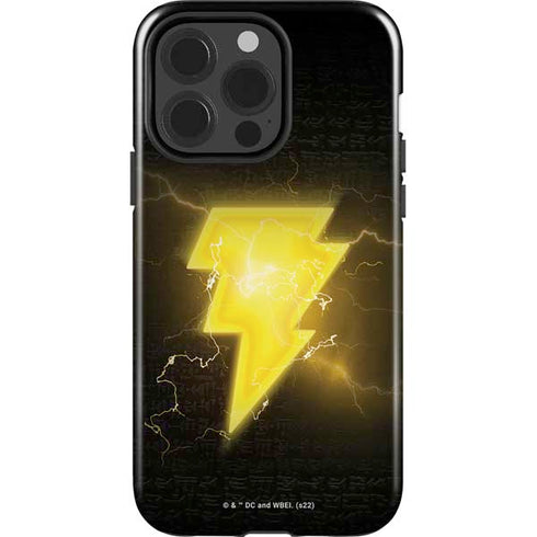 DC Comics Black Adam Lightning Bolt iPhone 15 Pro Impact Case